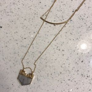 Gold layered necklace